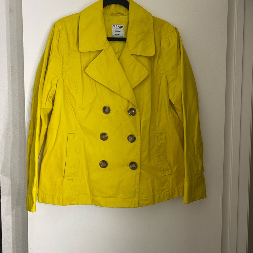 Old Navy  yellow peacoat